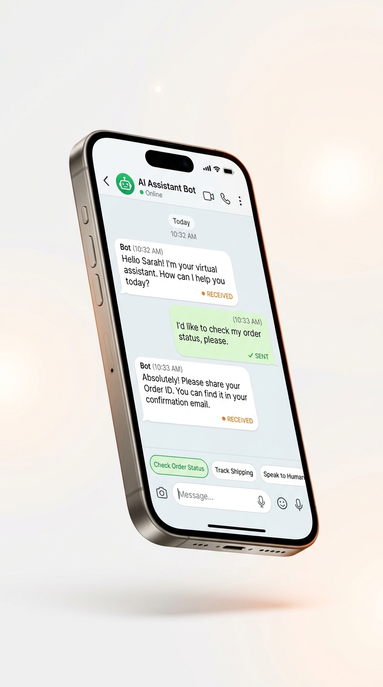 WhatsApp Bot Automation Mockup
